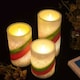 image 2 of 3-Pcs LED Flameless Battery Candles - Colorful Christmas Lamps