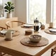 image 3 of Argon Tableware 30cm Round Placemats - Set of 6 - Woven Typha Serving Dish Trays Cake Boards Table Protector Mats | Brown | Brown | One Size | 6