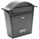 image 1 of Burg-Wachter Classic Wall Mounted Galvanised Steel Lockable Weatherproof Post Box - 36x37x13cm N/A | Anthracite