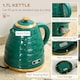 image 3 of HOMCOM Kettle and Toaster Set 1.7L Rapid Boil Kettle & 4 Slice Toaster Green