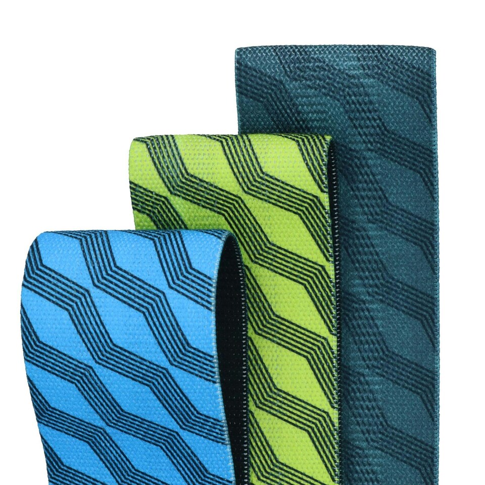 image 1 of Squat Resistance Bands Set of 3 Yoga Pilates Gym Legs Glute Booty Muscle Loops
