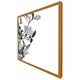 image 4 of Black & white flower illustration (Picture Frame) Brown | XS