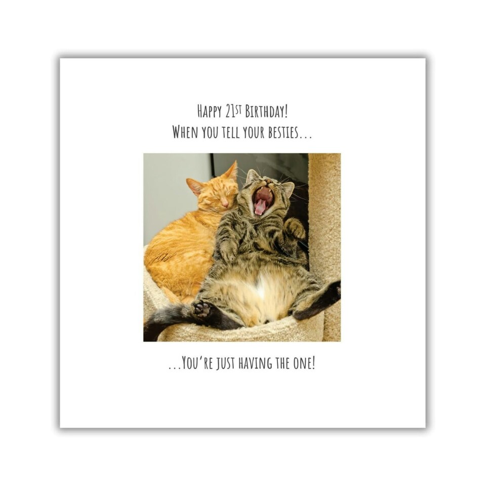 Click, Like & Share, 21st Birthday Card for Her, Age 21 Birthday Card for a Girl, Cute