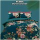 image 8 of VELVETIO Flora Printed Duvet Cover Set Reversible Polycotton Easy Care Beddings Purple | Double