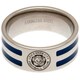 image 1 of Leicester City FC Striped Ring - Silver/Blue Stripe - U