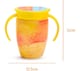 image 3 of Munchkin Miracle 360 Sippy Cup Baby Trainer Spill Free Handles 7oz Blue Twin