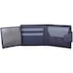 image 4 of Soft Leather Bi-Fold RFID Protected Money / Credit Card Wallet Blue | Navy/Grey