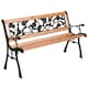 image 9 of Garden Vida 3 Seater Garden Bench Outdoor Patio Seating, Rose Style