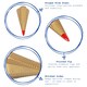 image 2 of Harbour Housewares Steel Wood Splitting Wedge - 1.8kg - Gold