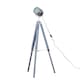 image 1 of ValueLights Starboard Painted Grey Floor Lamp and LED Bulb