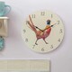 image 2 of Marco Paul 30cm Hand Painted Pheasant Clock Multi