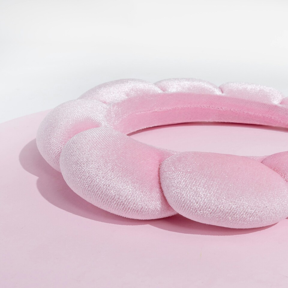 image 1 of Brushworks Pink Cloud Headband