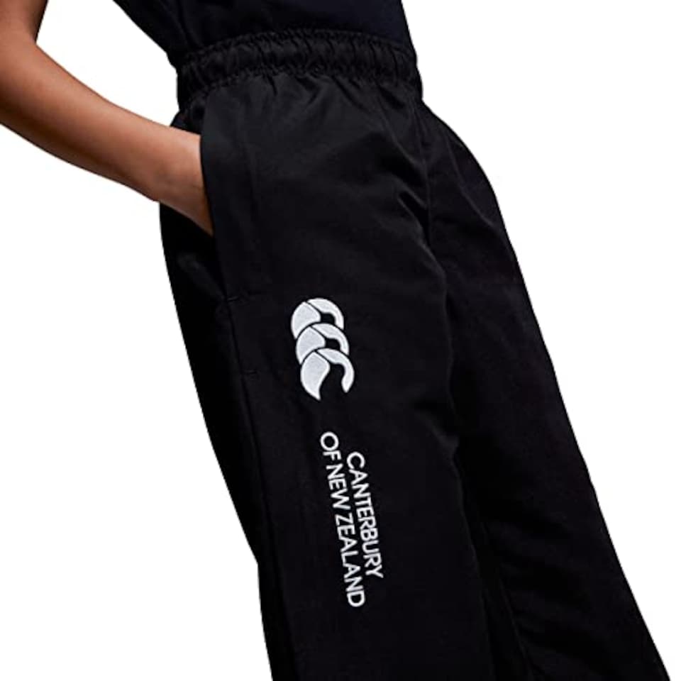 image 1 of Canterbury Junior Boys Open Hem Stadium Pant | Tracksuit/Jogging Bottoms | Durability And Comfort Track Pants, Black, 8