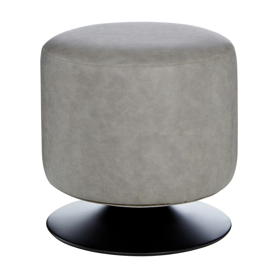 image 1 of Interiors by Premier Comfortable Ash Sylinder Stool, Sleek Modern Design Livingroom Stool, Sturdy And Durable Bedroom Stool
