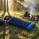 image 2 of Outsunny Sleeping Bag for Adults, Lightweight & Compact Sleeping Bag | Blue | Navy blue | 215 x 75 x 10 cm