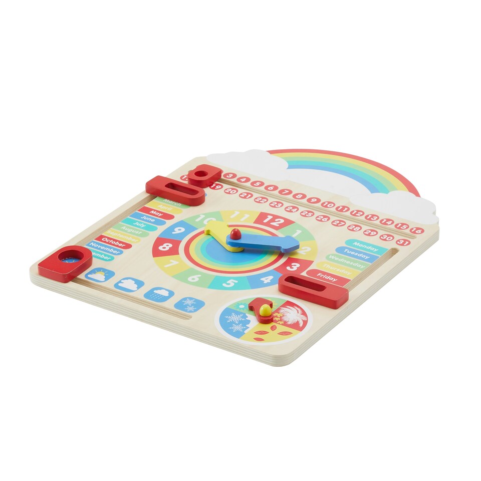 image 1 of Teamson Kids Preschool Play All About Today Calendar, Multicolour