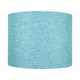 image 2 of Contemporary and Sleek 10 Inch Teal Linen Fabric Drum Lamp Shade 60w Maximum | Blue