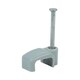 image 1 of Timco - Flat Twin & Earth Cable Clips - Grey (Size To fit 2.5mm - 100 Pieces)