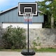 image 2 of Yaheetech PE Backboard Basketball Stand System w/ Wheels Black/White