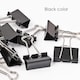 image 2 of Pack of 12 Black 25mm Foldback Binder Clips