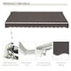 image 6 of Outsunny Manual Retractable Awning Garden Shelter Canopy 3 x 2m Grey 