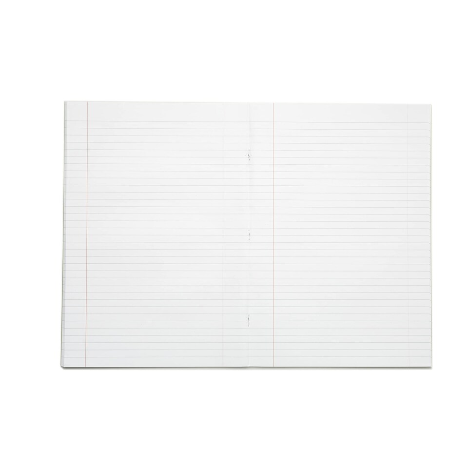 image 1 of Rhino 80 Page 8mm Lined Exercise Book Light Green A4 50 Pack