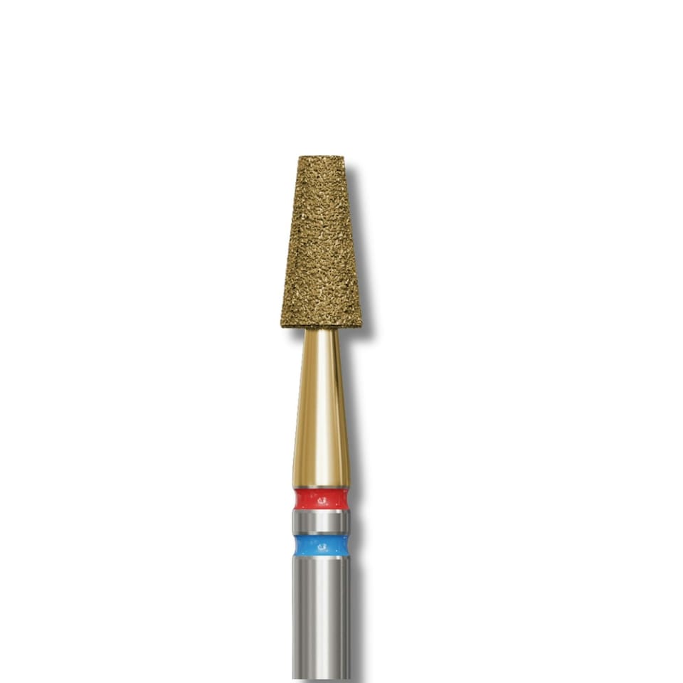 image 1 of IQ Nails Diamond Nail Drill Bit DuoFrez Truncated Cone Fine/Standard 3.1mm ZRN Coating Manicure Pedicure 171.FM.031Z