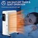 image 4 of HOMCOM 2500W Oil Filled Radiator Heater w/ 3 Heat Settings Remote Control White