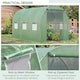 image 4 of Outsunny Polytunnel Walk-in Garden Greenhouse with Zip Door and Windows 3 x 2M