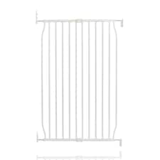 Safetots Extra Tall Eco Screw Fit Baby Gate, White, 70cm - 80cm, Extra Tall Gate 100cm in Height, Stair Gate for Baby