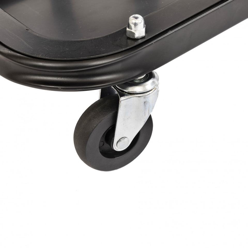 image 1 of Heavy Duty Garage Stool Rolling Mechanics Chair Crawling Seat | Red