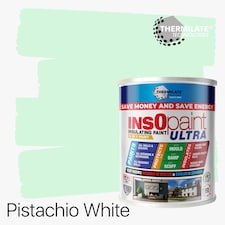 InsOpaint ULTRA - 9 IN1 Interior & Exterior Paint- Insulating & Energy Saving Interior Walls & Ceilings - Pistachio White - 5L