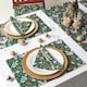 image 5 of Homescapes Festive Forest Green Christmas Table Runner - 35 x 180 cm Green