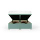 image 2 of Duckegg Plush Velvet Ottoman Base Double | Multi
