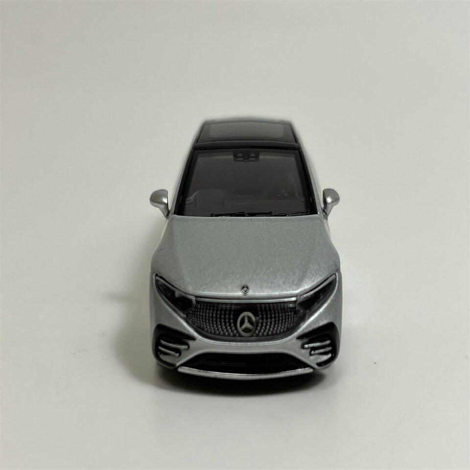 image 1 of Mercedes Benz EQS 580 4MATIC Silver Metallic RHD 1:64 Scale Mini GT MGT00508R