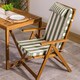 image 1 of High Back Seat Pad Deck Stripe, Cushion, Olive