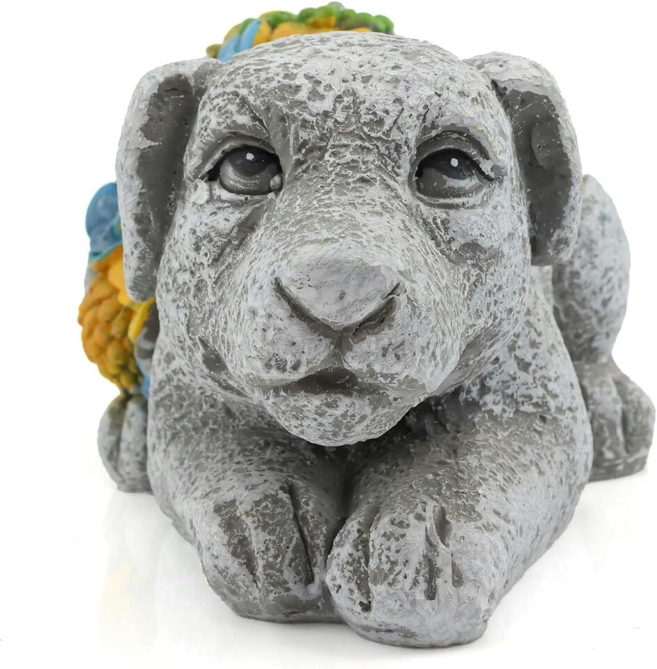 image 1 of Pack of 6 Solar Elephant Garden Ornament | Grey | One Size