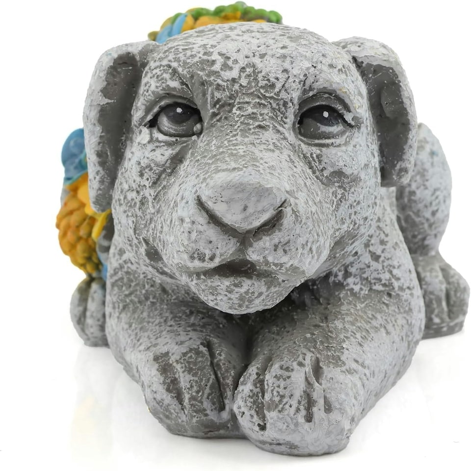 image 1 of Pack of 6 Solar Elephant Garden Ornament Grey | One Size