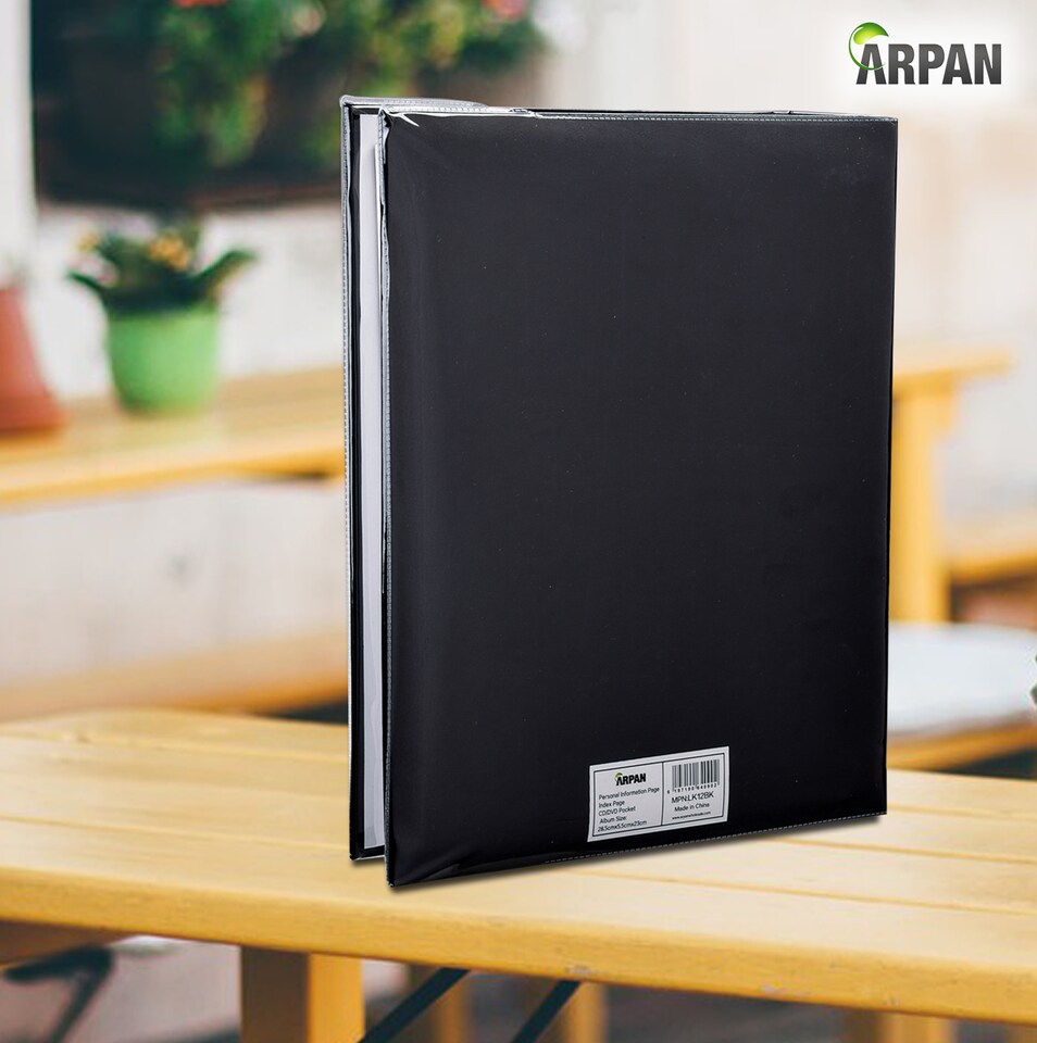 image 1 of Large Self Adhesive Ring Binder Photo Album – 40 Sheets / 80 Sides – Traditional Sticky Page Memory Scrapbook Album