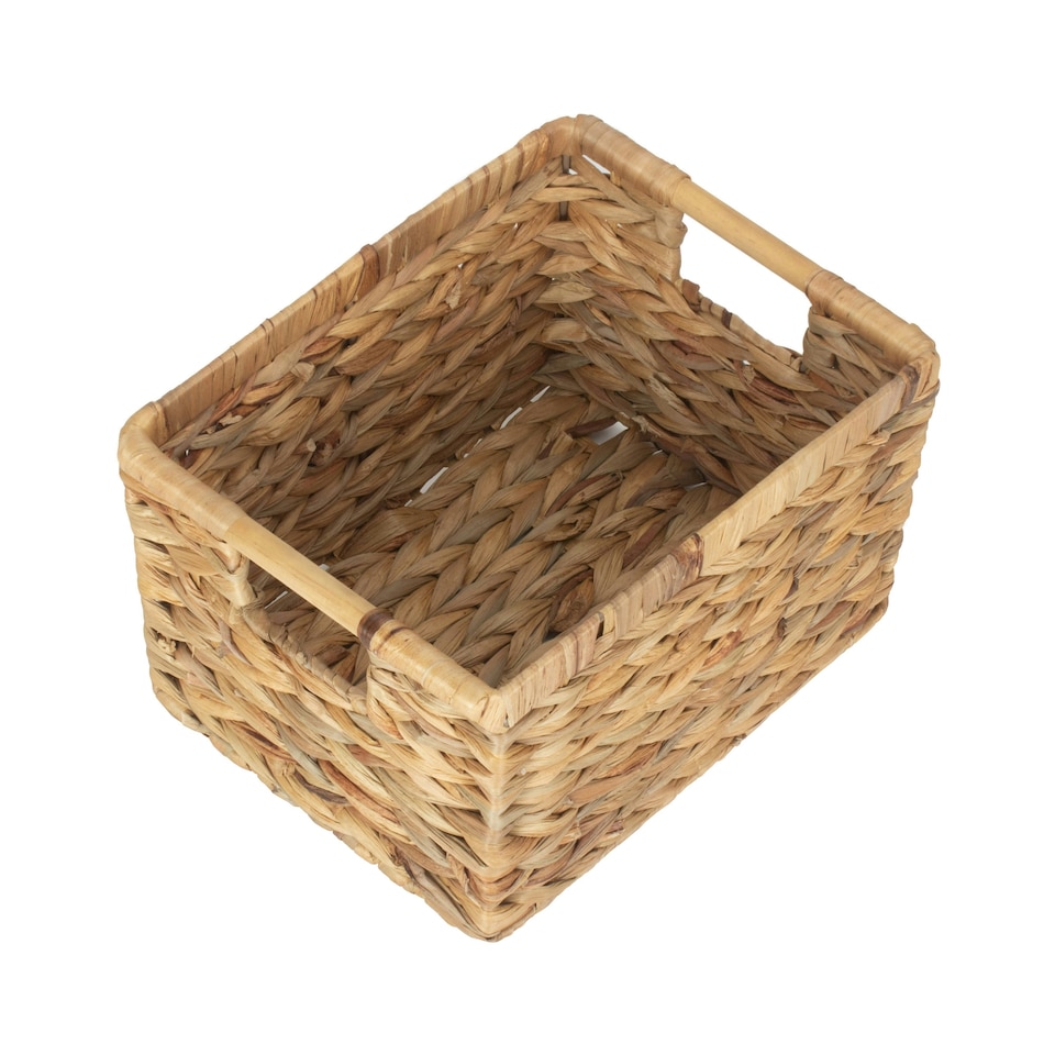 image 1 of Nordic Water Hyacinth Storage Basket Brown | Brown | M