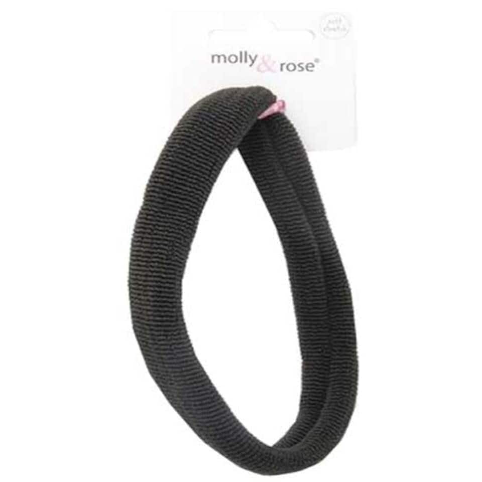 Molly And Rose Polyester Knit Bandeau Black Elastic Band 7820