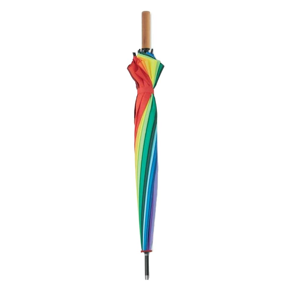 image 1 of MidOcean Bowbrella Rainbow Stick Umbrella - Multicoloured - One Size Multi