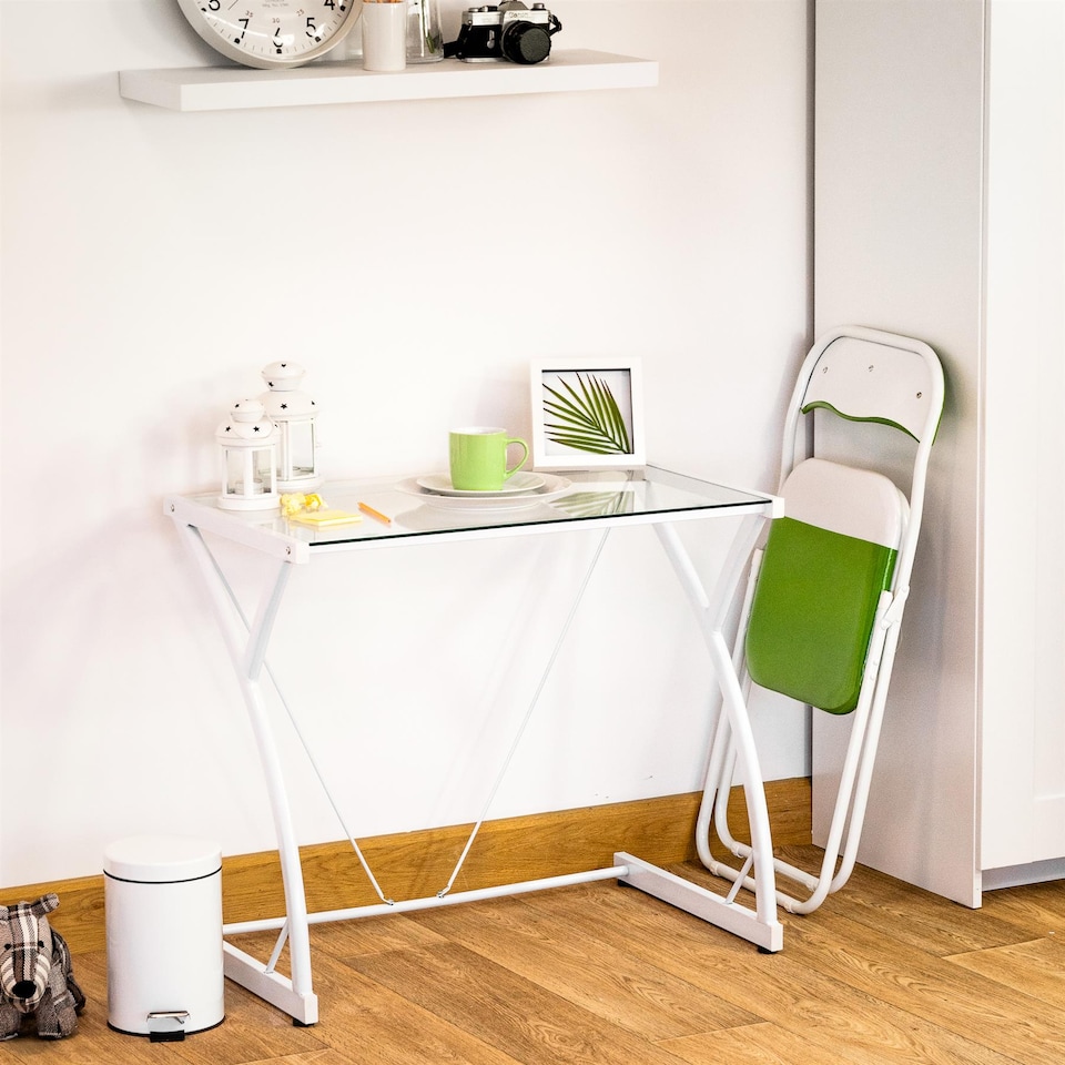 image 1 of Harbour Housewares Coloured Padded Folding Chairs - Green - Pack of 6 | Green | Green