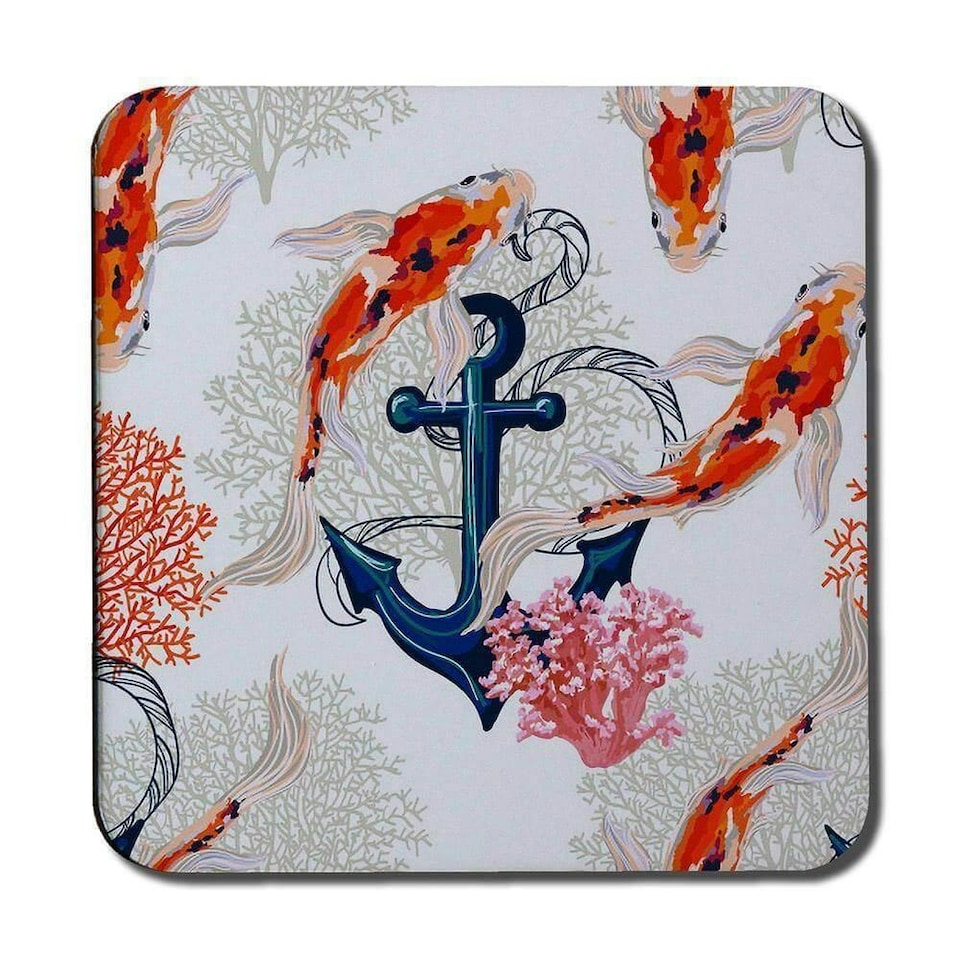 image 1 of Anchor & Fish (Coaster)