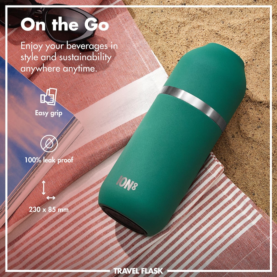 image 1 of Luma Flask & Mug, Vacuum Insulated, 700ml (24oz) | Green | Green | One Size