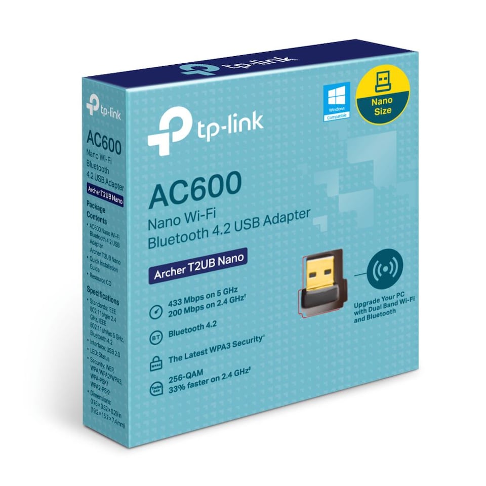 image 1 of TP-Link AC600 Network Cards - Black