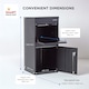 image 9 of SMART PARCEL BOX® Extra Large Front & Rear Access | Black | 1