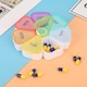 image 8 of Rainbow Weekly Pill Box, Pill Organiser with Weekday Labels