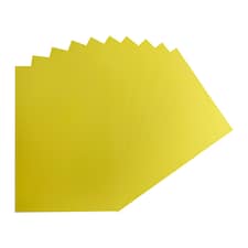 Pack of 50 A4 Coloured Card 160gsm Sheets | Yellow | Light Yellow | A4 | 1