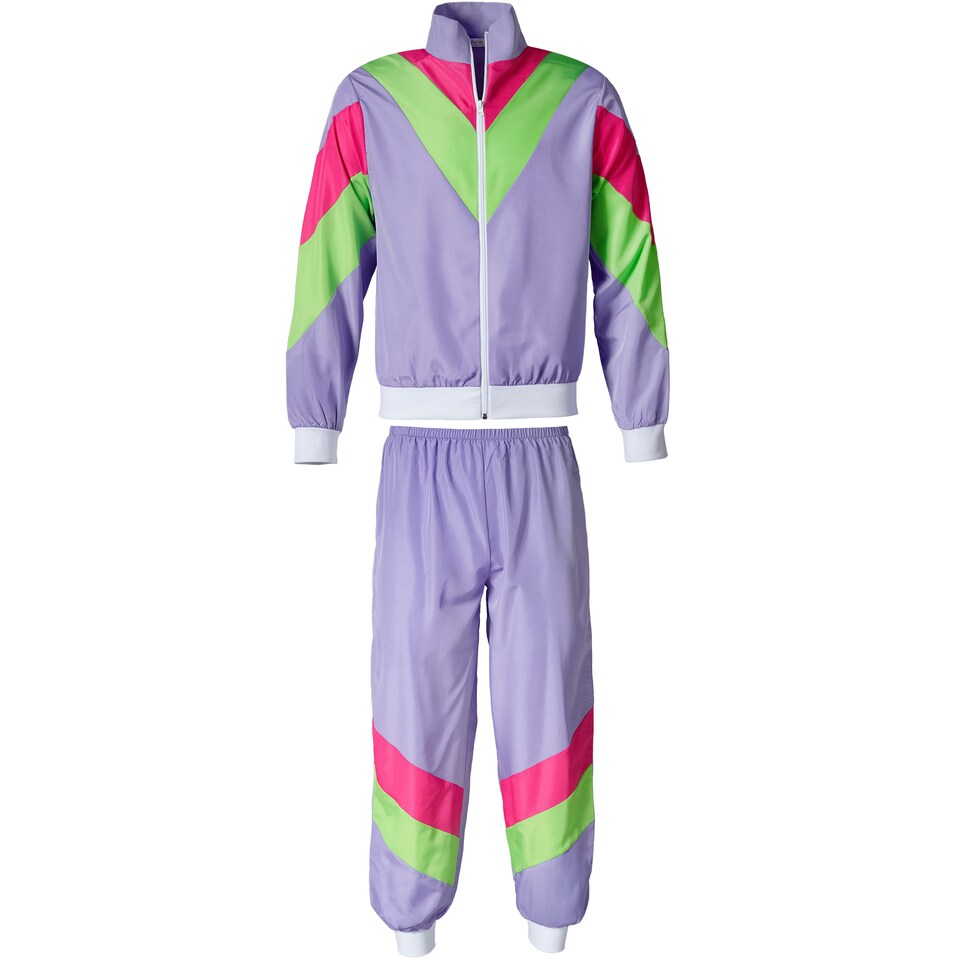 image 1 of Mens Fancy Dress Costume - Retro Tracksuit | Purple | purple | L | 1
